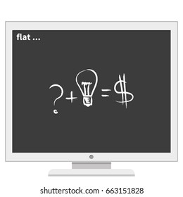 Idea formula icon.