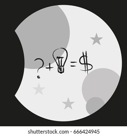 Idea formula icon.