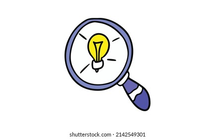 Idea found icon. Idea found vector template