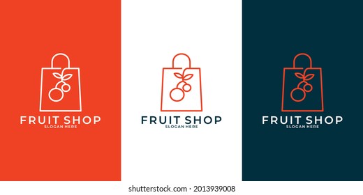 Design-Vorlage für das Logo des Obstladens für Ihr Unternehmen