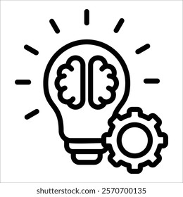 Idea Generation Icon Element For Design