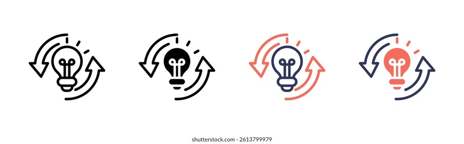 Idea Generation Icon Element For Design And Vector