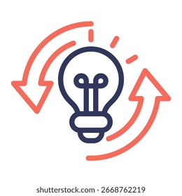 Elemento De Ícone De Geração De Ideias Para Design E Vetor