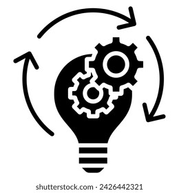 Idea Generation icon line vector illustration