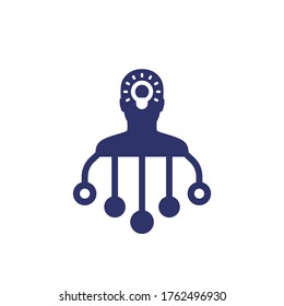 idea generation icon on white
