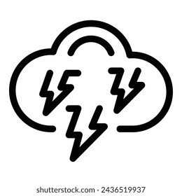Idea generation icon outline vector. Business brainstorming meeting. Decision making session