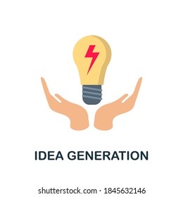 Idea Generation icon. Simple element from creativity collection. Creative Idea Generation icon for web design, templates, infographics and more