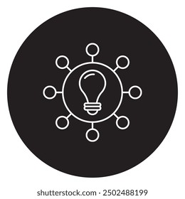 Idea Generation icon, Sparking Innovation Techniques for Effective Idea Generation, Creative Minds Mastering the Art of Idea Generation