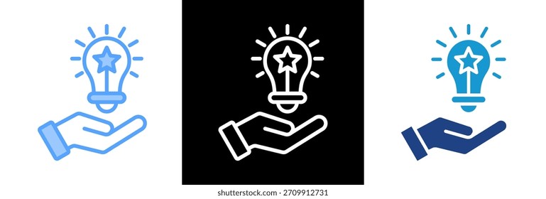 Idea Generation Icon Ilustración vectorial triplestyle