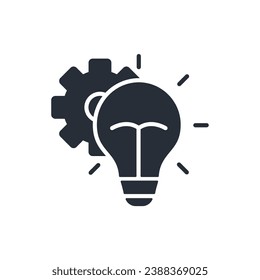 idea generation icon. vector.Editable stroke.linear style sign for use web design,logo.Symbol illustration.