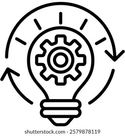 Idea Generator icon line vector illustration