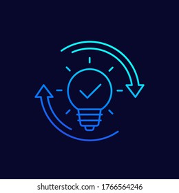 idea generator line vector icon