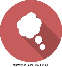 Idea Glyph Circle Vector Icon Design
