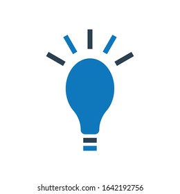 idea glyph icon vector - business idea icon 