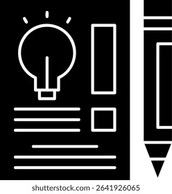 Idea Glyph Vector Icon Design