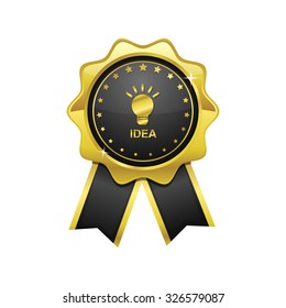 Idea golden Vector Icon Design