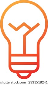 Idea Gradient Icon - Single Icon, Vector