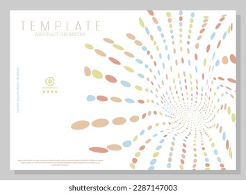 The idea of graphic design for the design of the cover of a brochure, poster, banner or booklet. Creative layout of prints, postcards, interior compositions and decorative solutions. Modern style