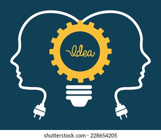 idea graphic design , vector illustration