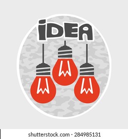 Idea graphic design , vector illustration for conceptual production and composition web graphics.