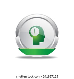 Idea Green Vector Icon Button