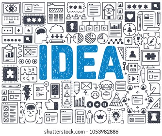 Idea - Hand drawn vector illustration