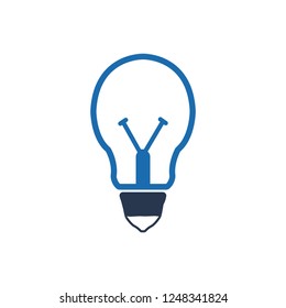 idea icon, Bulb light icon
