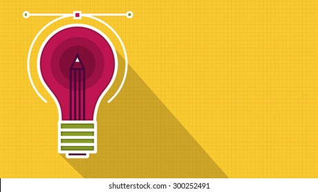 Idea icon for business presentation background