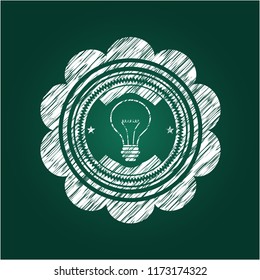 idea icon with chalkboard texture
