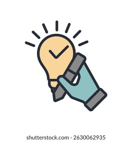 idea icon collection .design style with background