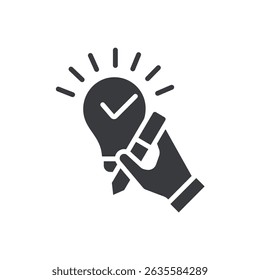 Icono de idea colección. Estilo de diseño con fondo
