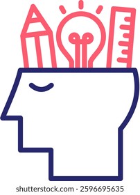 Idea Icon Color Vector Illustration