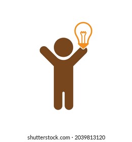 idea icon, creative vector, light illustration