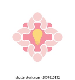 icono de idea, vector creativo, ilustración de luz