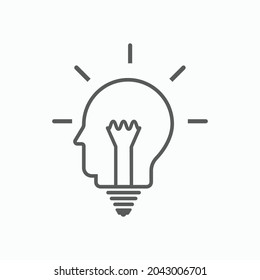 idea icon, creative vector, light illustration
