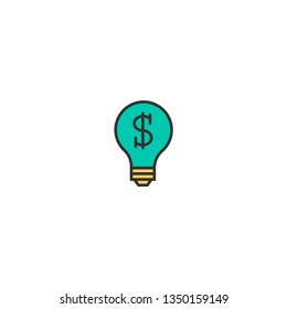Idea icon design. Marketing icon vector illustration