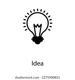 idea icon design stock illustration