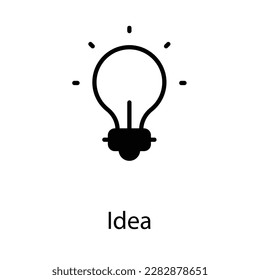 Idea icon design stock illustration