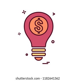 Idea icon design vector