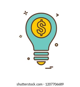 Idea icon design vector