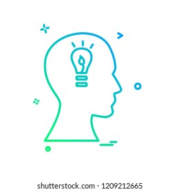 Idea icon design vector