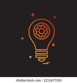 Idea icon design vector