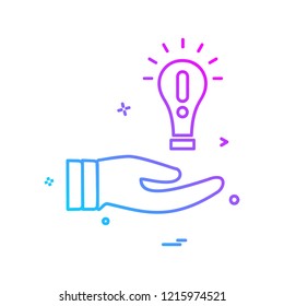 Idea icon design vector