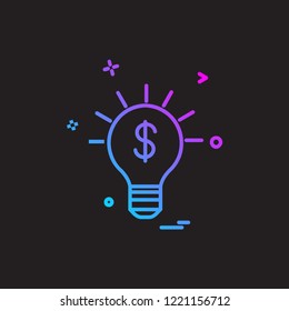 Idea icon design vector