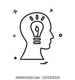 Idea icon design vector