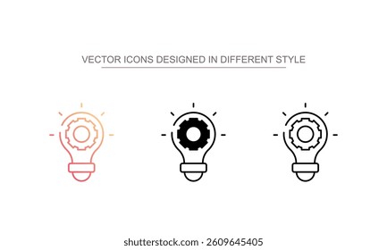 Idea icon design with white background stock illustration