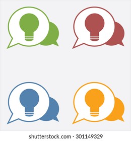 Idea Icon In Dialog Box