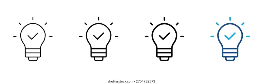 Idea Icon Diferentes Estilo Conjunto de Colección de Contorno Ilustración vectorial
