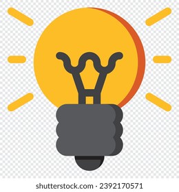 Ideensymbol. Digitales Marketingkonzept. Flachsymbol