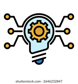 Elemento De Ícone De Ideia Para Design